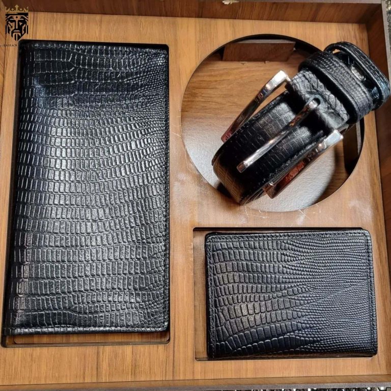 ست سه تکه کمربند، جاکارتی، کیف کتی (4)